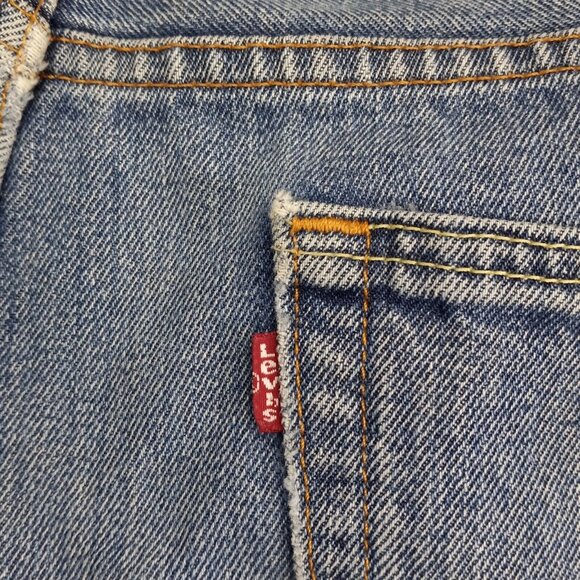 Levi's Jeans Men's Size 38x32 Tapered Leg 550 Denim Relaxed Fit Blue Work Pants - Picture 9 of 16